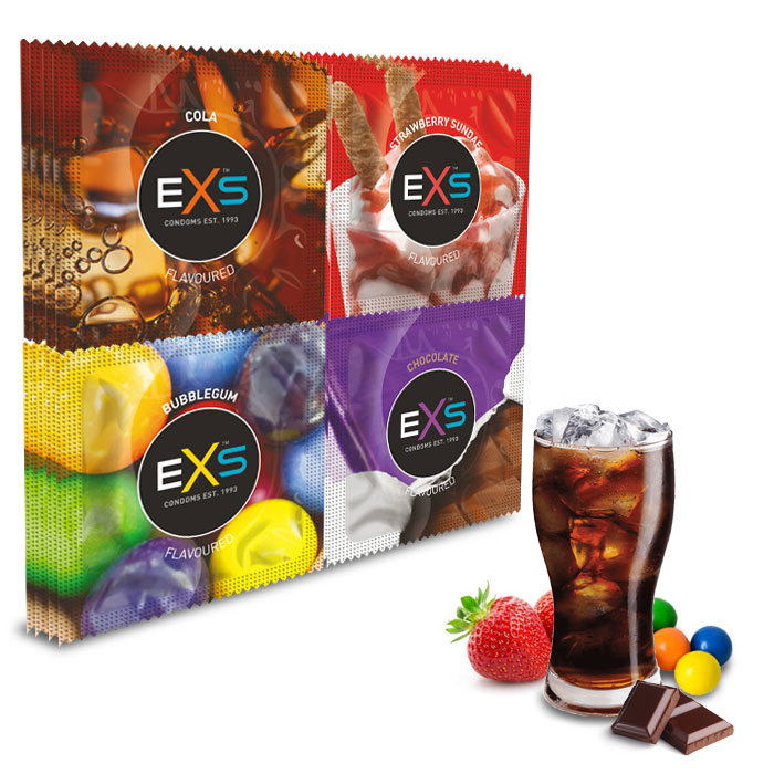 EXS maitsetega kondoomid, 16 tk.