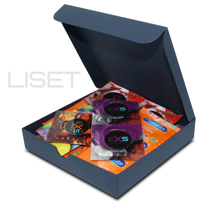 LISET Blue Box TASTE, 30 kondoomi
