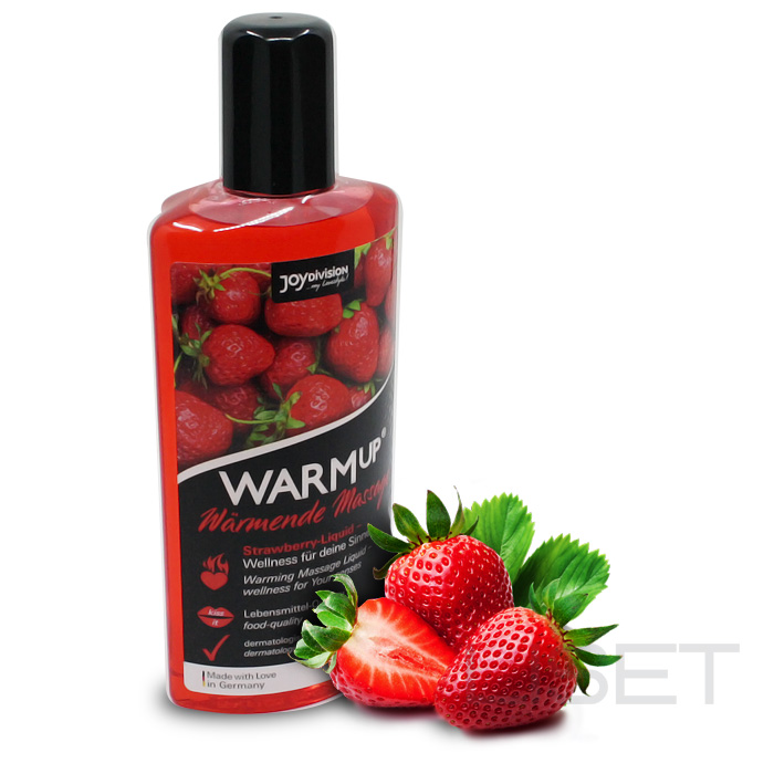Massaažiõli JoyDivision WarmUP, 150 ml., maasikas