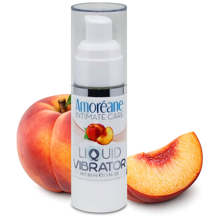 AMOREANE Peach virsiku maitsega vedel vibraator 30 ml