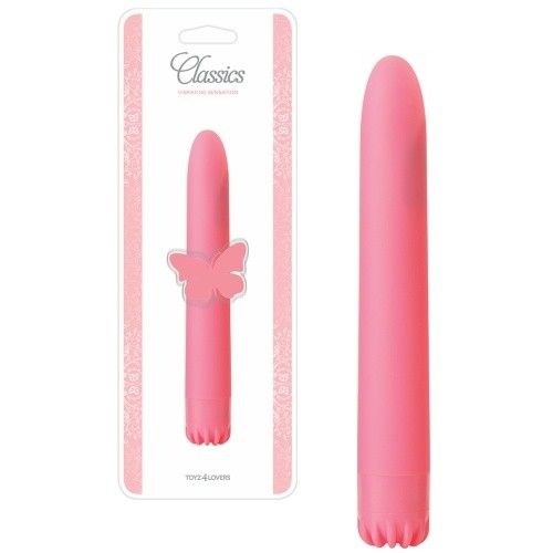 Klassikaline vibraator - roosa, 18 cm