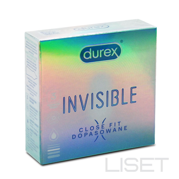 DUREX Invisible Close Fit, 3 tk.