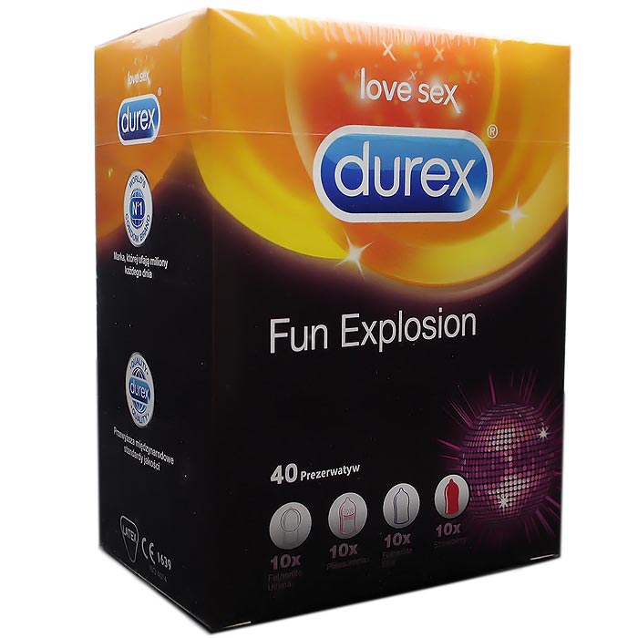 Kondoomid DUREX Fun Explosion, 40 tk.