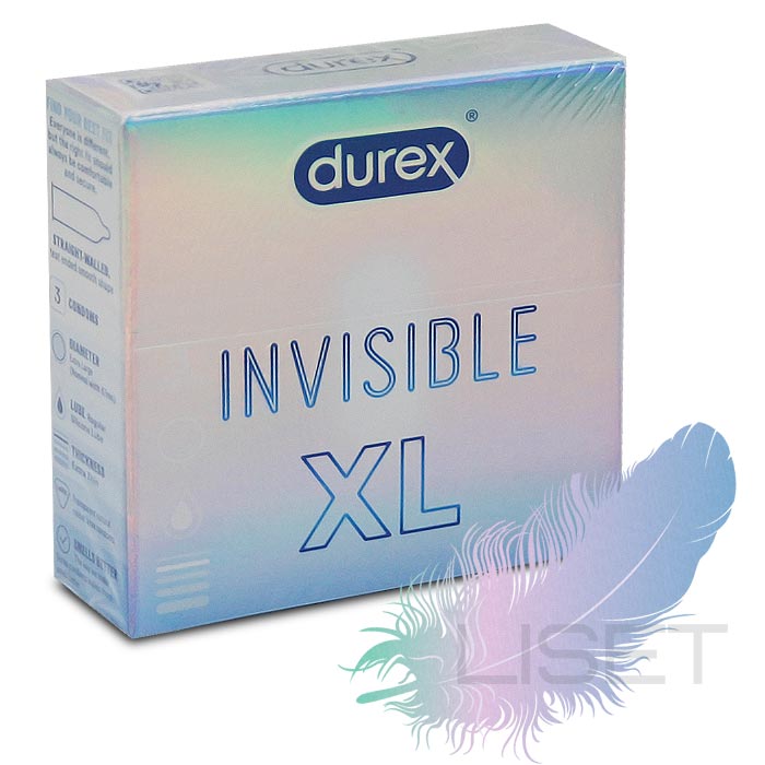 DUREX XL Invisible 3 tk