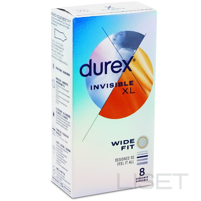DUREX Invisible XL 8 tk