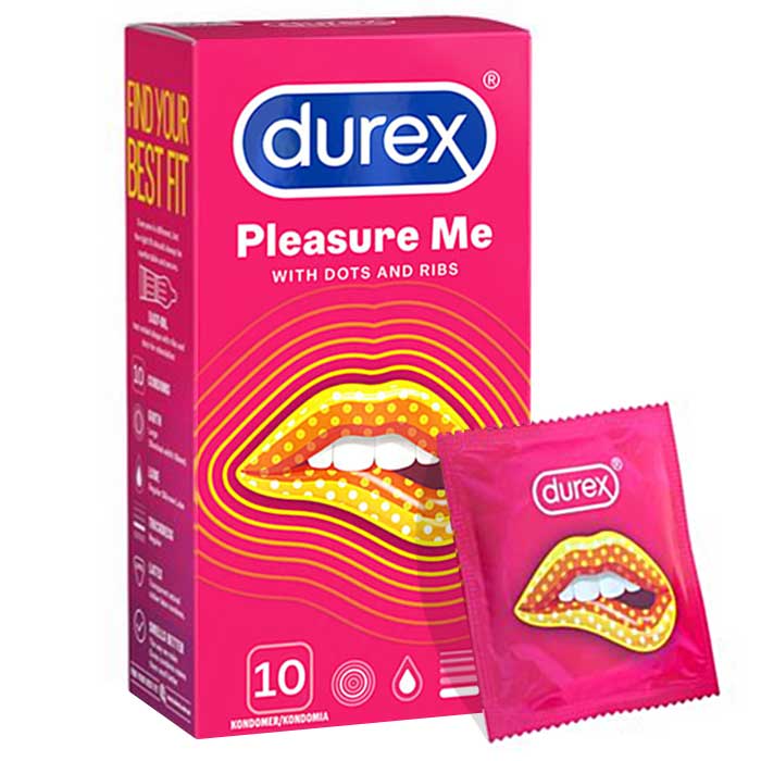 Kondoomid DUREX Pleasure Me, 10 tk.