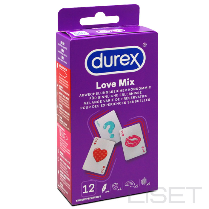 DUREX Love Mix kondoomid, 12 tk