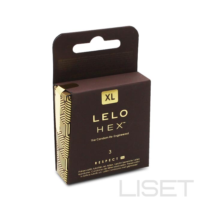 LELO HEX Respect XL kondoomid, 3 tk