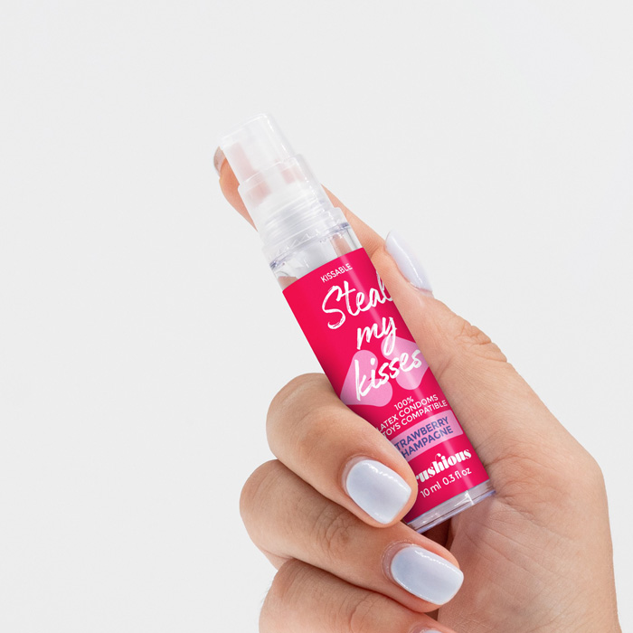 Oraalseksi geel Crushious Steal My Kisses (vahuvein-maasikas), 10 ml. - foto 3