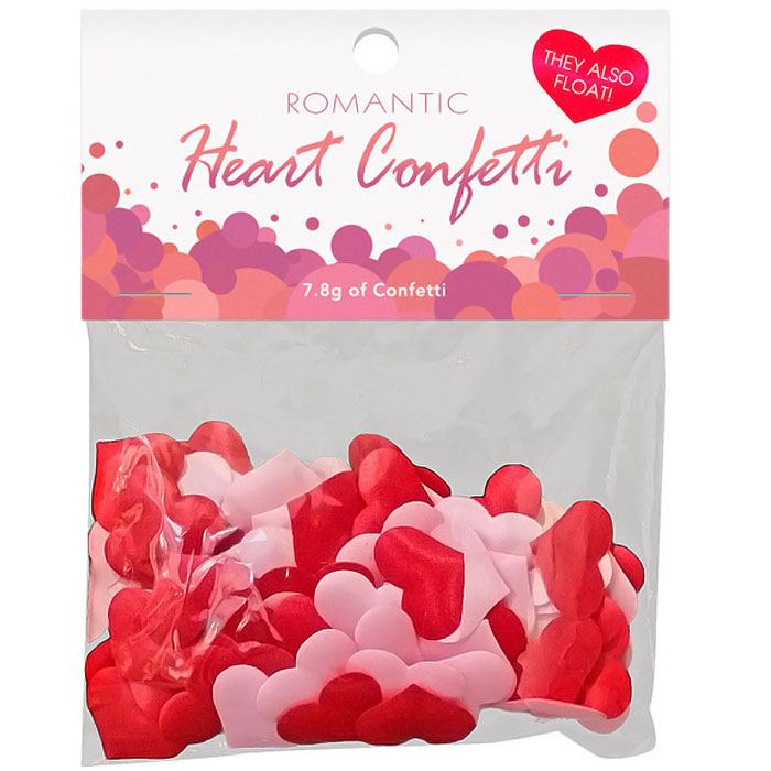Romantiline konfetti südamekestega