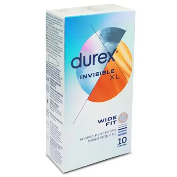 DUREX Invisible XL, 10 tk.