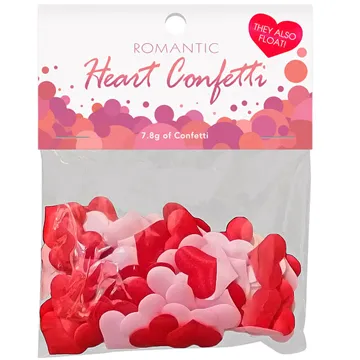 Romantiline konfetti südamekestega