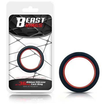 Peeniserõngas Beast Rings Red and Black, 36 mm.