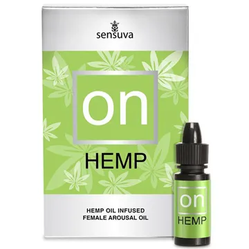 Orgasmi stimuleeriv õli SENSUVA ON Hemp, 5 ml.