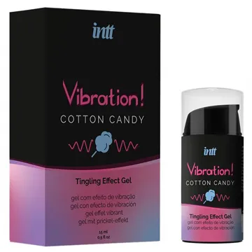 Vedel vibraator INTT Cotton Candy (suhkruvatt), 15 ml.