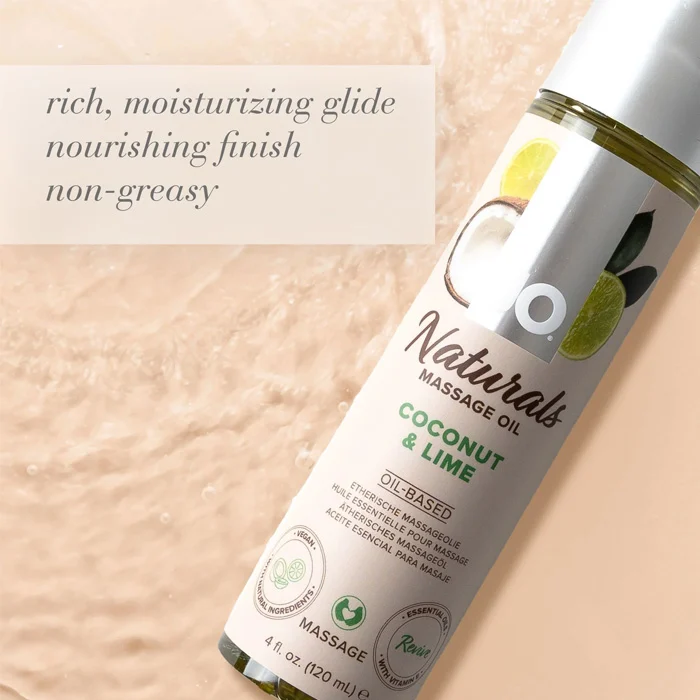 Massaažiõli System JO Naturals - kookos ja laim, 120 ml. - foto 3