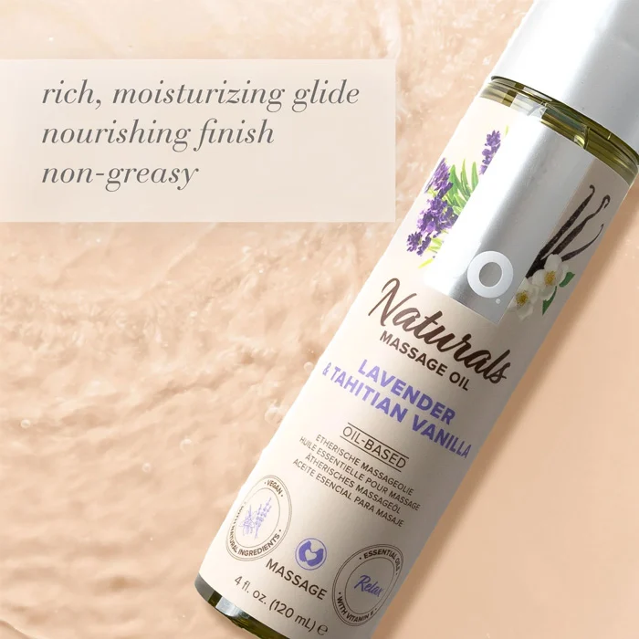 Massaažiõli System JO Naturals - lavendel ja vanill 120 ml - foto 3