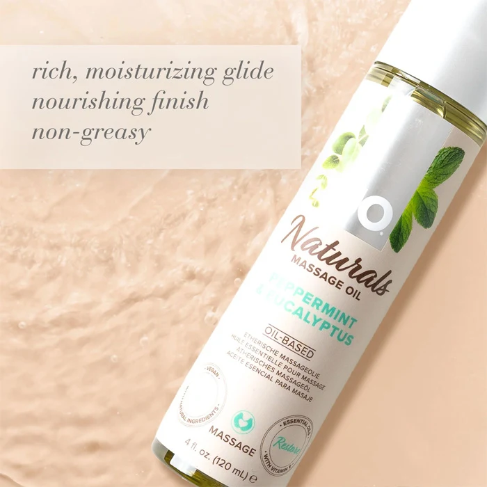 Massaažiõli System JO Naturals - piparmünt ja eukalüpt 120 ml - foto 3
