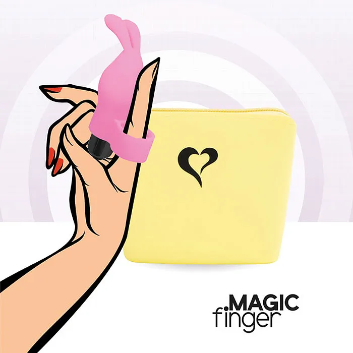 Sõrmevibraator FeelzToys Magic Finger roosa - foto 4