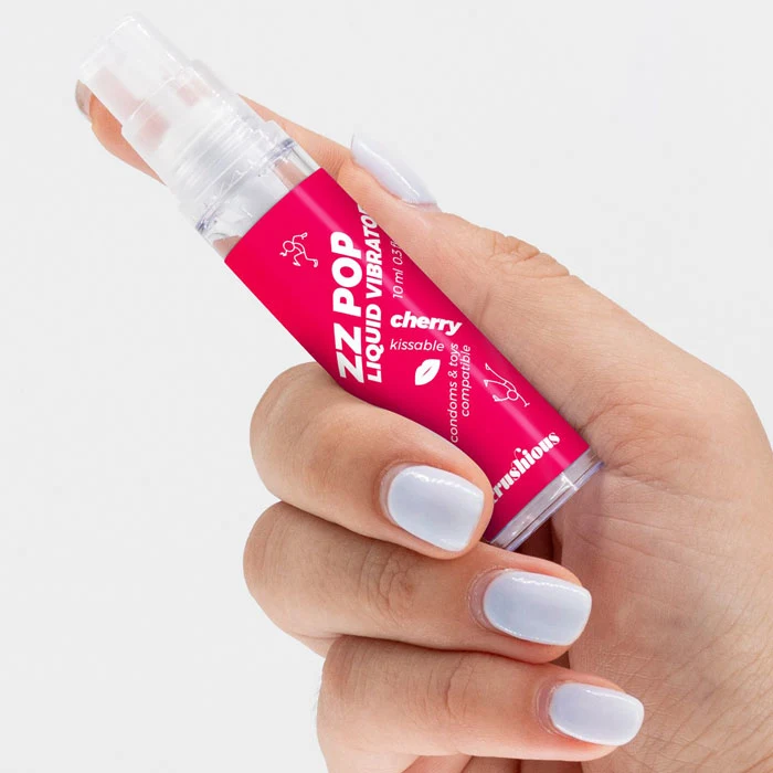 CRUSHIOUS ZZ Pop vedel vibraator (kirss), 10 ml. - foto 3