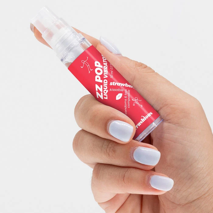 CRUSHIOUS ZZ Pop vedel vibraator (maasikas) 10 ml - foto 3