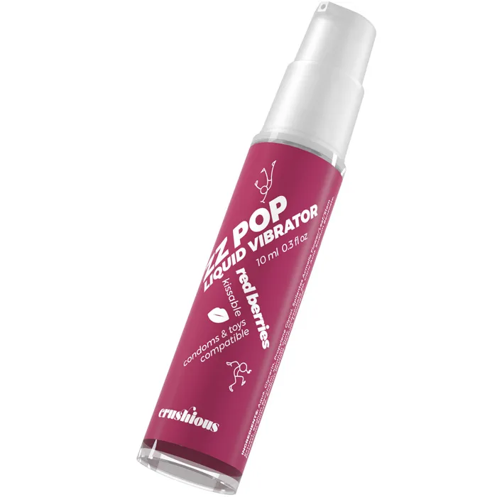 CRUSHIOUS ZZ Pop vedel vibraator (punased marjad), 10 ml. - foto 2