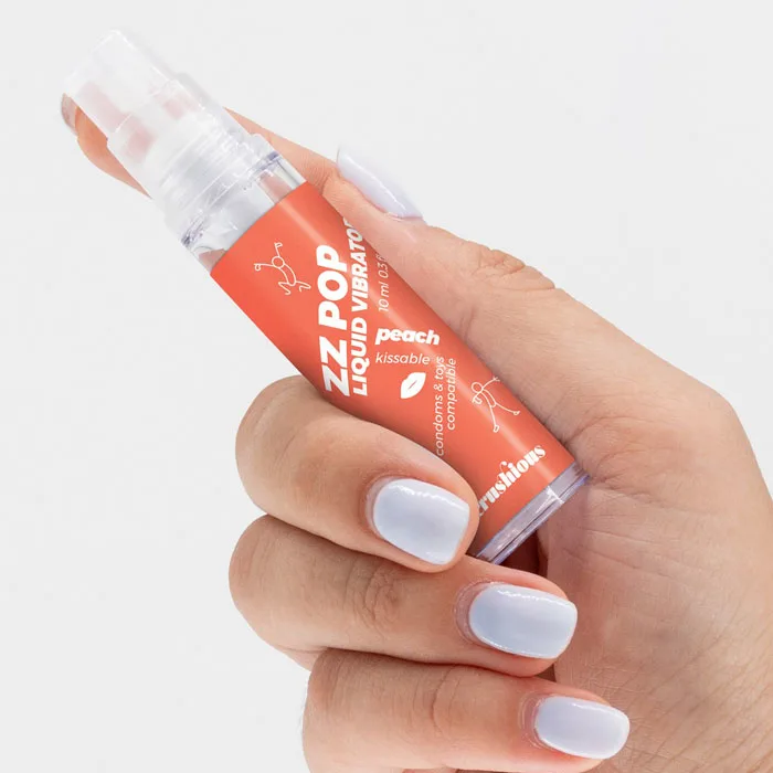 CRUSHIOUS ZZ Pop vedel vibraator (virsik), 10 ml. - foto 3