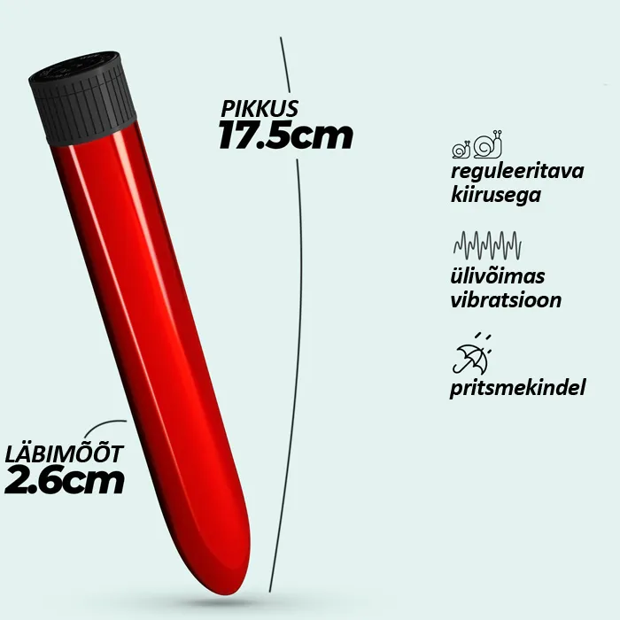 Klassikaline vibraator CRUSHIOUS CLASSIC (punane) - foto 6